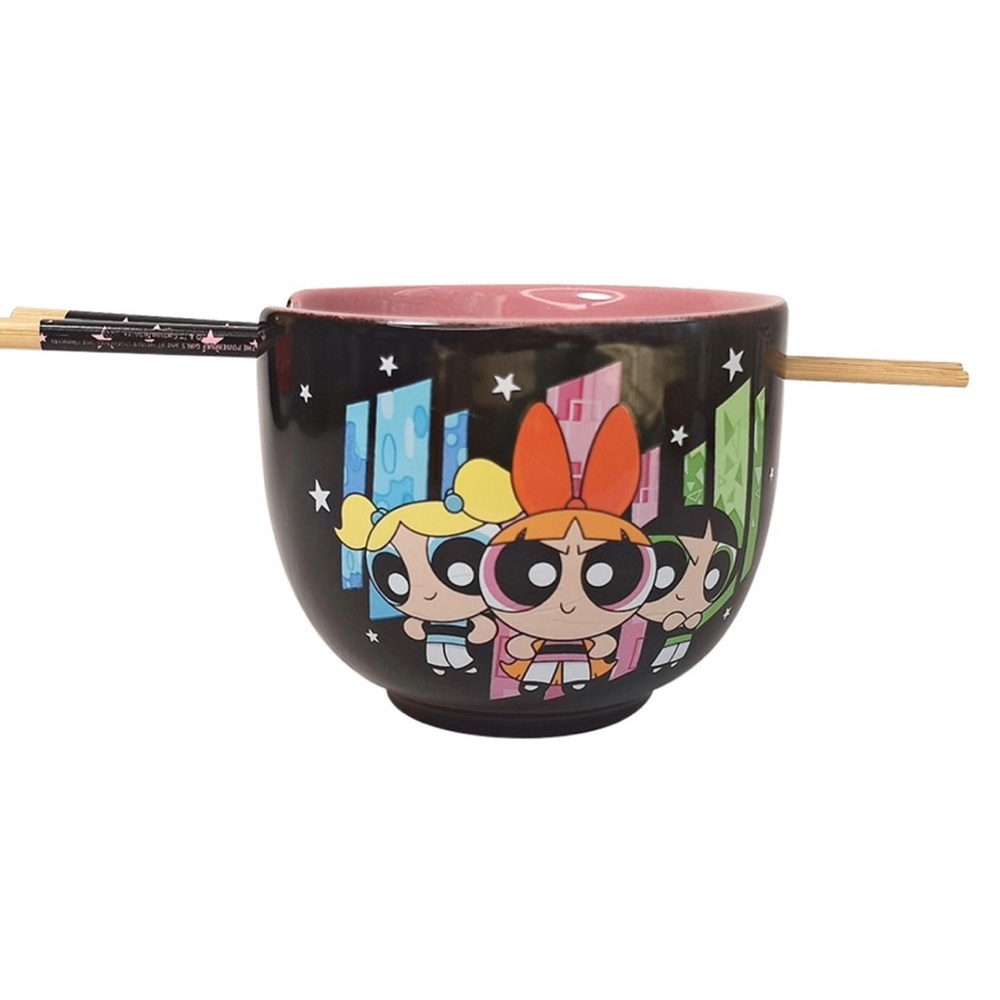 🆕 Power Puff Girls - Ramen Bowl with Chopsticks